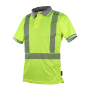 CAMISA JYRSA TIPO POLO ALTA VISIBILIDAD AMARILLA C/REFLEJANTE TALLA CHICA 2PZ