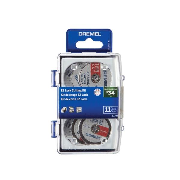 KIT DE 11 ACCESORIOS DE 1 1/2" DREMEL PARA CORTAR- SISTEMA EZ-LOCK