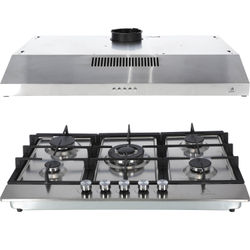 COMBO PARRILLA Y CAMPANA 76 CM SUPRA INOX