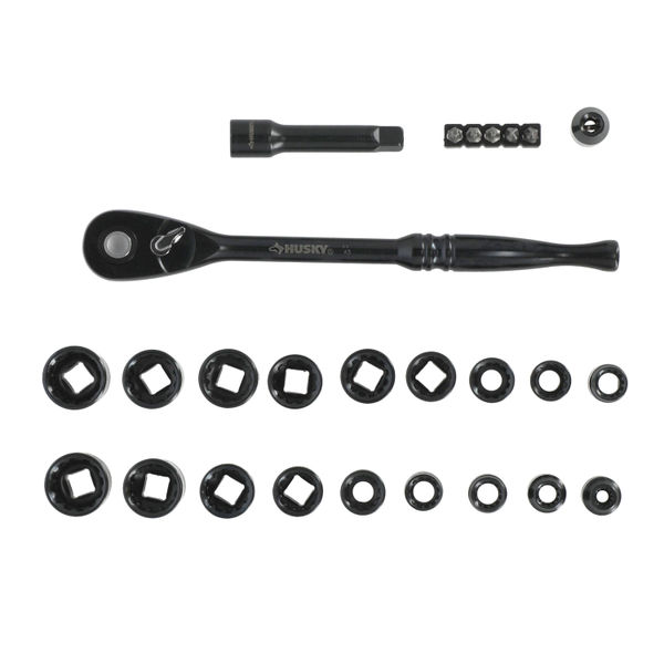 JUEGO DE DADOS UNIVERSALES CUADRO 3/8" METAL 26 PIEZAS