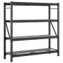 ESTANTE ACERO 4 NIVELES 4535.9 KG DE CARGA 1.98 X 1.96 X 60.9 CM ALTA RESISTENCIA
