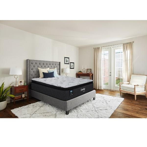 COLCHÓN KING SIZE PREMONT PILLOW TOP DE RESORTES FIRME CON SOPORTE LUMBAR DE 36 CM