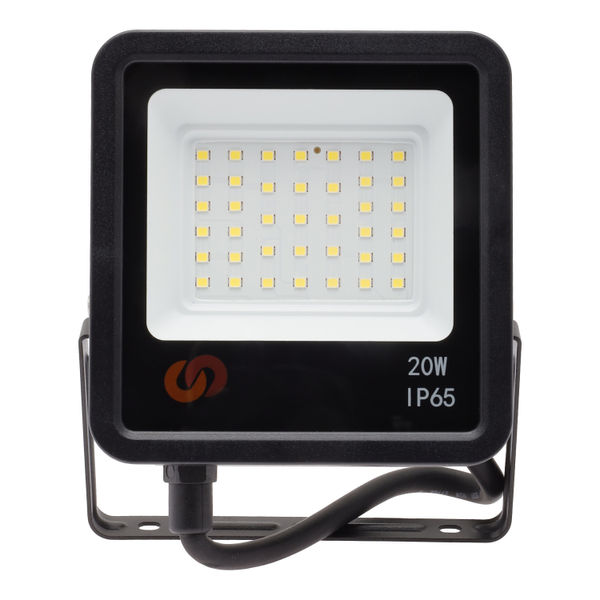 REFLECTOR LED PARA EXTERIOR 20 W NEGRO MATE 1 PIEZA