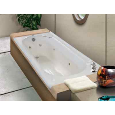 TINA DE BAÑO FUJI EMPOTRABLE 175 X 80 CM RECTANGULAR CON HIDROMASAJE
