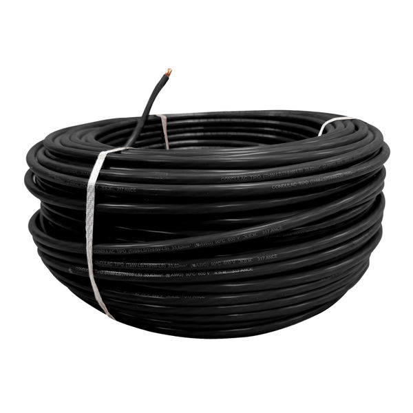 CABLE ELÉCTRICO THW-LS CALIBRE 16 AWG NEGRO 100M