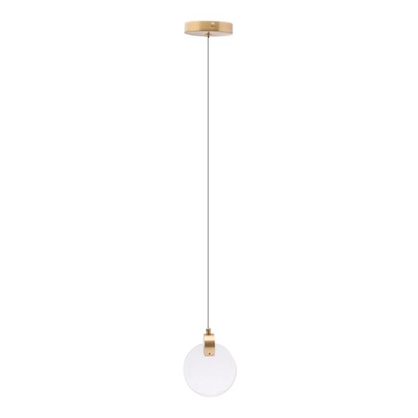 LÁMPARA COLGANTE 1.69 M X 25 CM DORADO DECOR LIVING