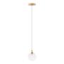 LÁMPARA COLGANTE 1.69 M X 25 CM DORADO DECOR LIVING