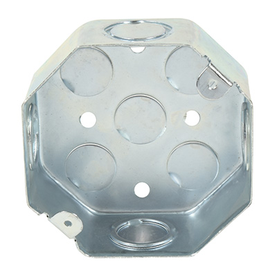 CAJA GALVANIZADA OCTAGONAL DE 4 PULGADAS (9.2 CM)