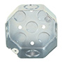 CAJA GALVANIZADA OCTAGONAL DE 4 PULGADAS (9.2 CM)