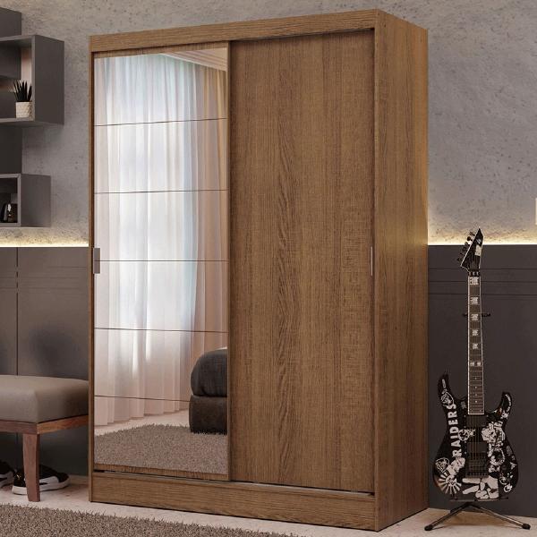 CLÓSET MDP CORREDIZO 183 X 120 X 53 CM BLANCO CON 2 CAJÓNES