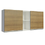 ALACENA PARA COCINA 2 PUERTAS 2 NICHOS MDP 150 CM