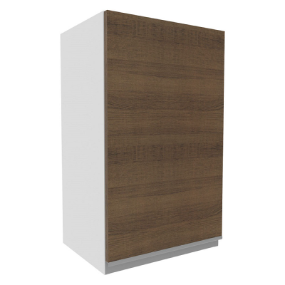 ALACENA DE COCINA SUPERIOR 1 PUERTA 2 COMPARTIMENTOS 40 CM MDP MARRON