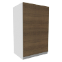 ALACENA DE COCINA SUPERIOR 1 PUERTA 2 COMPARTIMENTOS 40 CM MDP MARRON