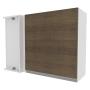 ALACENA DE ESQUINA PARA COCINA 1 PUERTA MDP 94 X 35 X 66 CM CAFÉ
