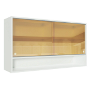 ALACENA DE COCINA 2 PUERTAS CORREDIZAS DE CRISTAL MDP 120 X 30 X 66 CM