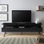 MUEBLE PARA TV PARA 65 PULGADAS MDP NEGRO 160 X 36 X 58 CM