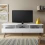MUEBLE PARA TV PARA 65 PULGADAS MDP BLANCO 160 X 36 X 58 CM
