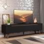 MUEBLE PARA TV PARA 75 PULGADAS MDP NEGRO 180 X 40 X 50 CM