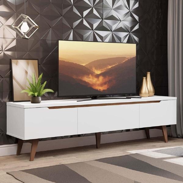 MUEBLE PARA TV PARA 75 PULGADAS MDP BLANCO 180 X 40 X 50 CM