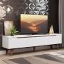MUEBLE PARA TV PARA 75 PULGADAS MDP BLANCO 180 X 40 X 50 CM