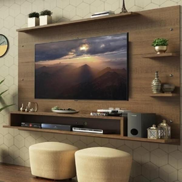 PANEL PARA TV PARA 60 PULGADAS MDP MARRÓN 180 X 32 X 135 CM