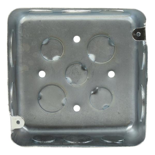 CAJA GALVANIZADA CUADRADA DE 5 X 5 PULGADAS (12 X 12 CM)