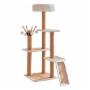 TORRE PARA GATO MECATE Y TELA POLYESTER 52 X 44 X 144 CM