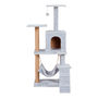 TORRE PARA GATO MECATE, MADERA Y TELA 15.75 X 15.75 X 142 CM