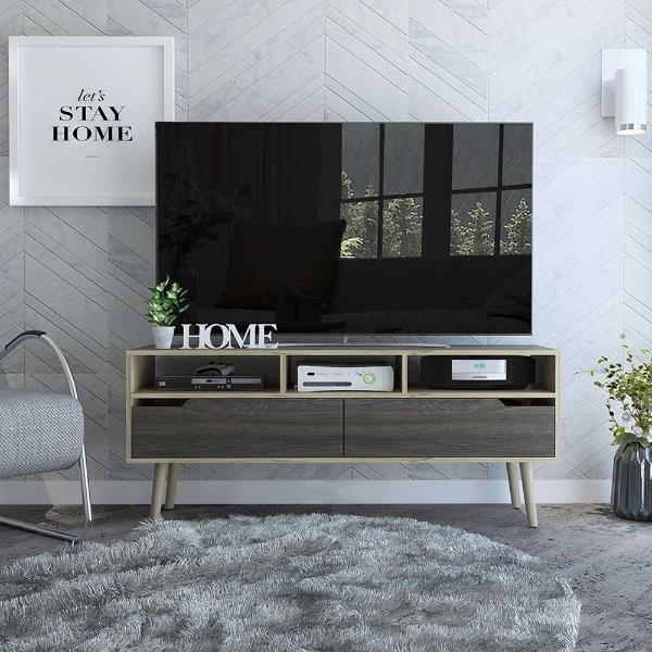 RACK PARA TV PARA 60 PULGADAS AGLOMERADO NEGRO 39 X 137 CM