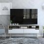 MUEBLE PARA TV PARA 60 PULGADAS AGLOMERADO BLANCO 137 X 39 CM