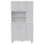 ALACENA DE COCINA CON 6 PUERTAS Y 1 CAJÓN 90 X 169 CM MDF BLANCO