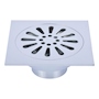 COLADERA CON VÁLVULA ANTI OLORES DE 10 X 10 CM PLATA COFLEX