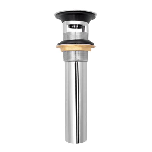 CONTRA PARA LAVABO CON REBOSADERO LATÓN 18.5 CM PLATA