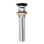 CONTRA PARA LAVABO CON REBOSADERO LATÓN 18.5 CM PLATA