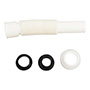EXTENSIÓN CORRUGADA PARA DESAGÜE LAVABO/FREGADERO 1 1/2 PULGADA BLANCO