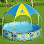 ALBERCA CON TECHO CIRCULAR REDONDA DE 1,688 L PARA 4 PERSONAS DE 244 X 51 CM
