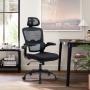 SILLA DE OFICINA MESH 66X69X128CM NEGRO
