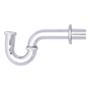 TRAMPA PARA LAVABO DE LATÓN CROMADO 27 CM PLATA