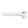 TRAMPA DE BOTE CON SALIDA CORRUGADA PVC 33.5 CM BLANCA