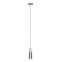 LAMPARA DECORATIVA COLGANTE MAXXI 8057 COLOR CROMADO DETALLES NEGROS UNA LUZ