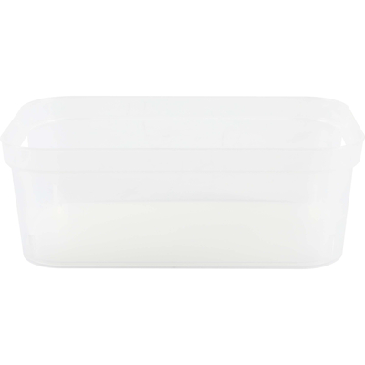 CAJA ORGANIZADORA TRANSPARENTE 6.8 L PLÁSTICO CHICA CON JALADERA