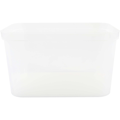 CAJA ORGANIZADORA TRANSPARENTE 24.7 L PLÁSTICO GRANDE CON AGARRADERAS