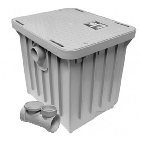 TRAMPA DE GRASA DE 41.4 X 37 X 44.4 CM GRIS COFLEX