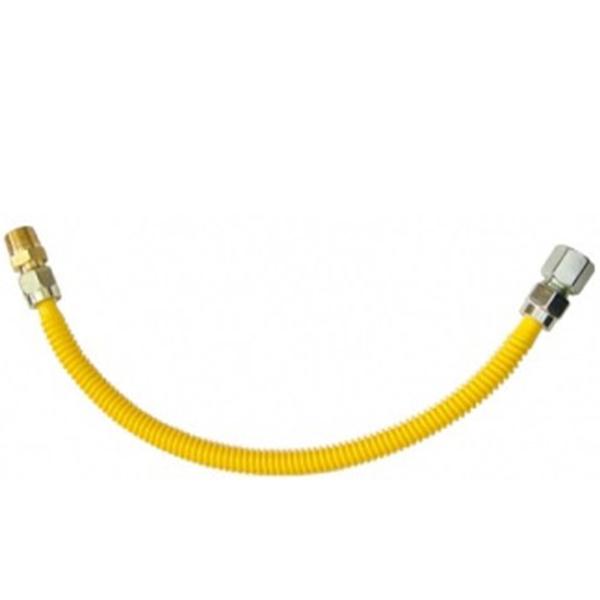 MANGUERA FLEXIBLE PARA GAS DE ACERO 0.91M 1/2"