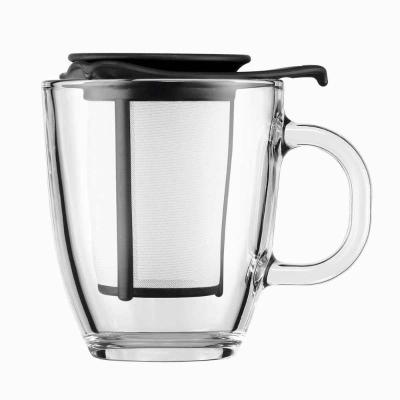 JUEGO PARA TE 350 ML NEGRO CON COLADOR