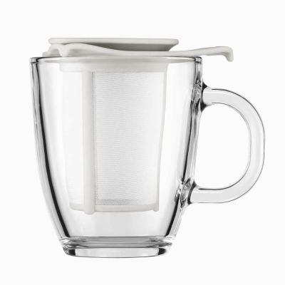 JUEGO TARRO PARA TE CON COLADOR 350 ML BLANCO INFUSIÓN PRÁCTICA