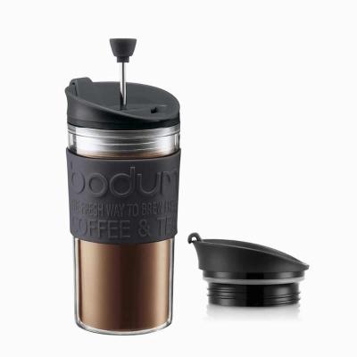 JUEGO TERMO PRENSA 350 ML NEGRO DOBLE PARED