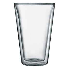 JUEGO DE VASOS DE DOBLE PARED DE VIDRIO 400 ML 2 PIEZAS