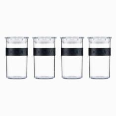 JGO 4 PZAS PRESSO CONTENEDOR PLASTICO 250ML, BODUM