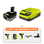 ONE+ 18V KIT DE INICIO DE ALTO RENDIMIENTO CON BATERÍA DE 4.0 AH Y CARGADOR